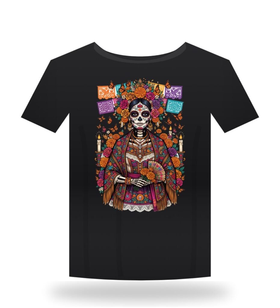 Playera Catrina Mexicana / Mexican Catrina T-Shirt