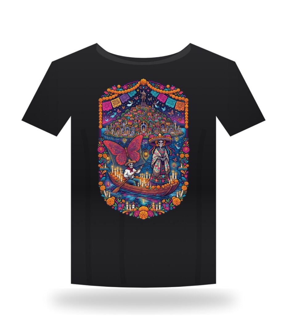 Playera Janitzio Día de Muertos / Janitzio Day of the Dead T-Shirt